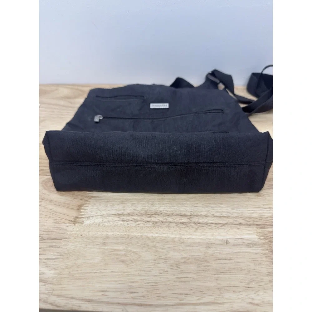 Baggallini‎ Black Leopard Print Crossbody Shoulder Bag Organizer #29